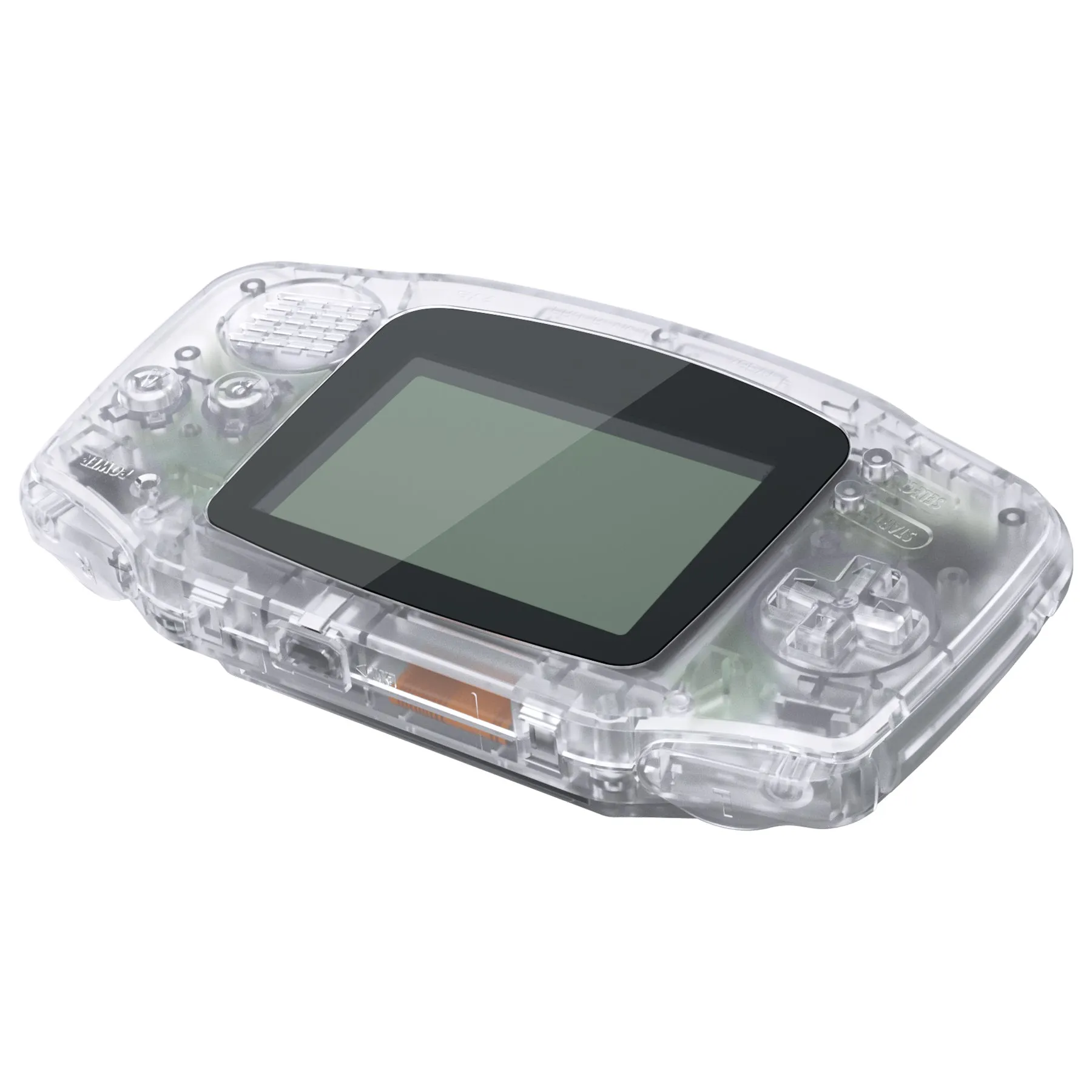 eXtremeRate IPS Ready Upgraded Clear GBA Replacement Shell Full Housing Cover Buttons for Gameboy Advance – Compatible with Both IPS & Standard LCD – Console & IPS Screen NOT Included - TAGM5001