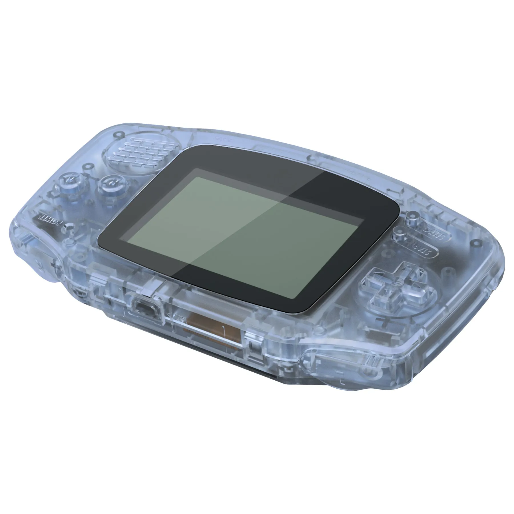 eXtremeRate IPS Ready Upgraded Glacier Blue Replacement Shell Full Housing Cover & Black Screen Lens for Gameboy Advance – Compatible with Both IPS & Standard LCD – Console & IPS Screen NOT Included - TAGM5006B