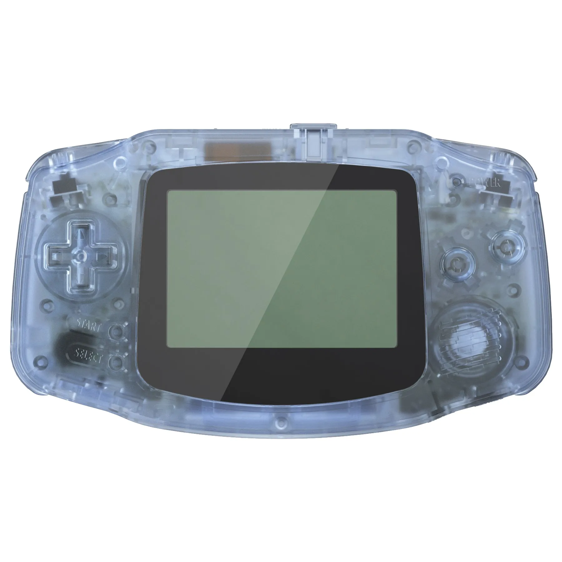 eXtremeRate IPS Ready Upgraded Glacier Blue Replacement Shell Full Housing Cover & Black Screen Lens for Gameboy Advance – Compatible with Both IPS & Standard LCD – Console & IPS Screen NOT Included - TAGM5006B