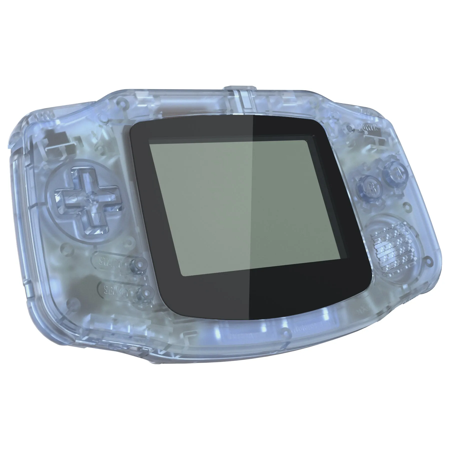 eXtremeRate IPS Ready Upgraded Glacier Blue Replacement Shell Full Housing Cover & Black Screen Lens for Gameboy Advance – Compatible with Both IPS & Standard LCD – Console & IPS Screen NOT Included - TAGM5006B