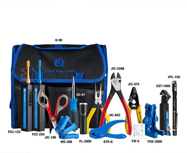 Fiber Prep Kit with Connector Cleaners, Visual Fault Locator 