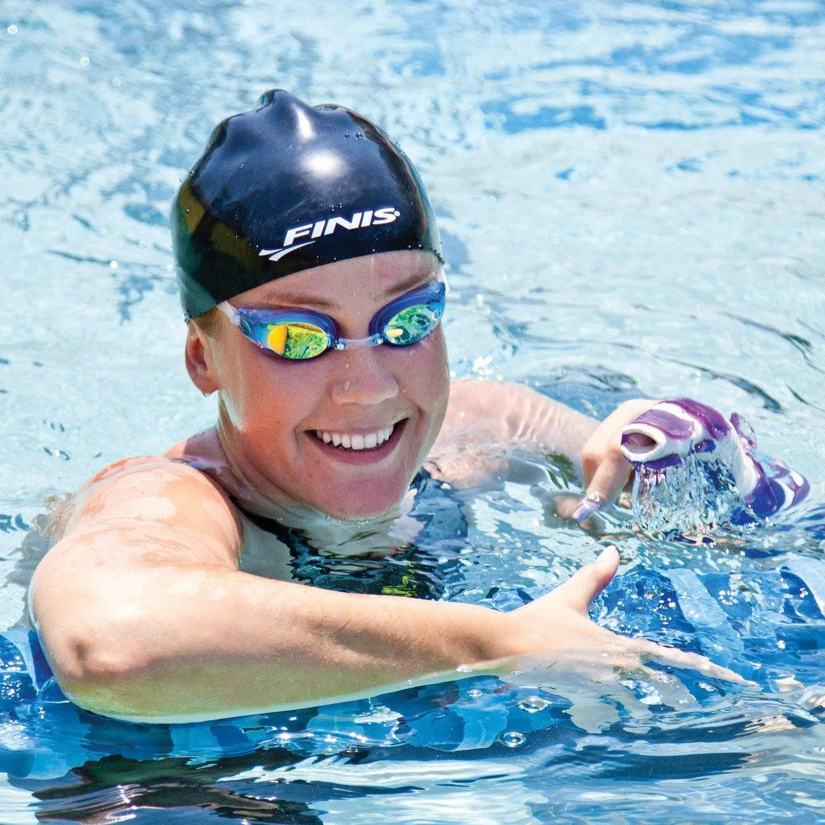 FINIS Lightning Silver Mirror Goggle
