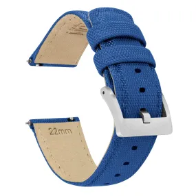 Fossil Q Sailcloth Quick Release Royal Blue Watch Band