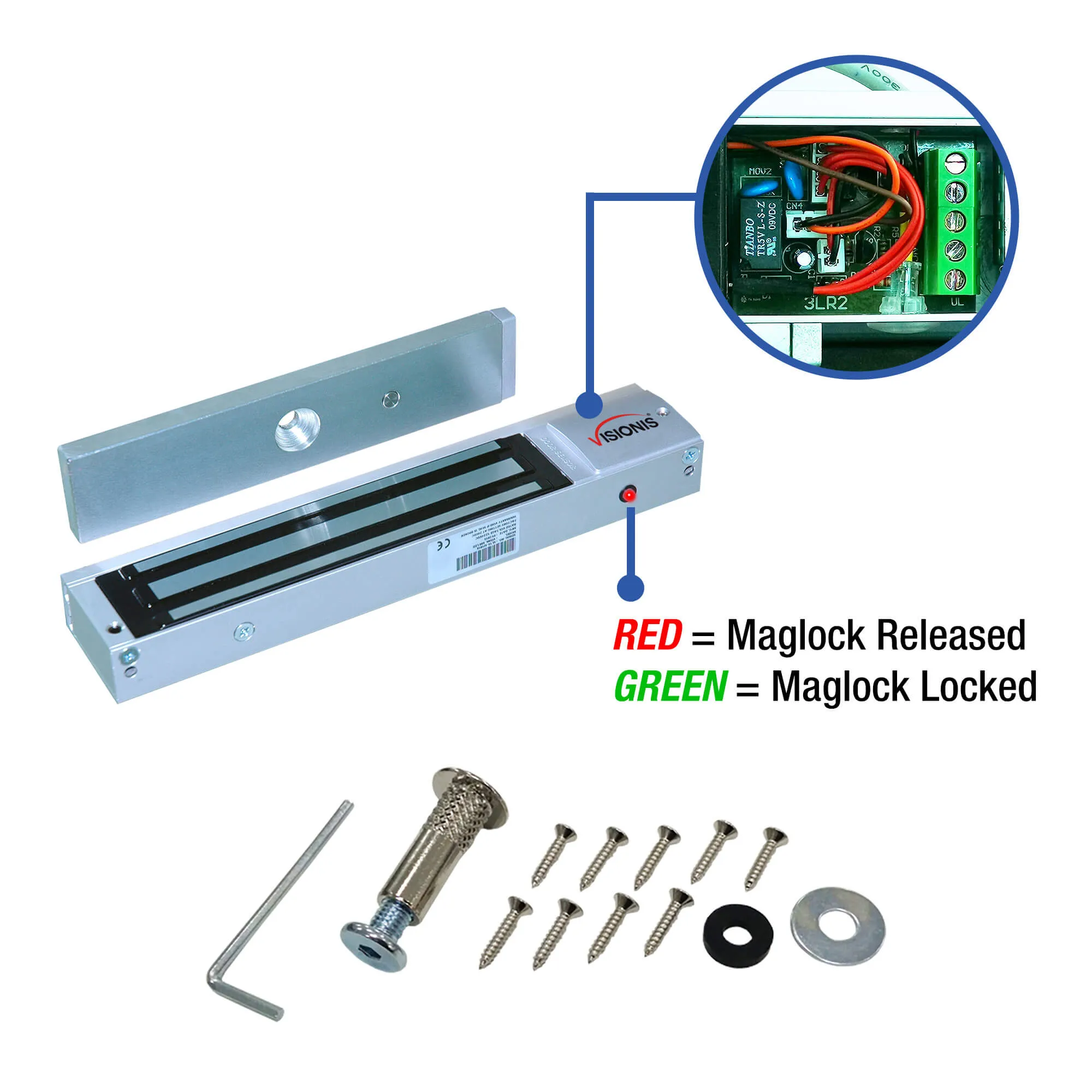 FPC-5631 One Door Access Control In Swinging Door 600lbs Maglock   Outdoor Metal Touch Keypad/Reader Standalone With Mini Controller   Wiegand 26, No Software, EM Card   Wireless Receiver   PIR Kit