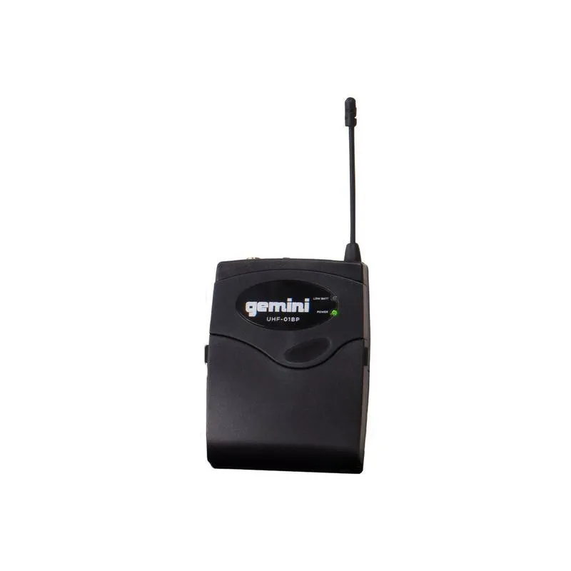 Gemini UHF-04HL-S1234 Four Channel Wireless System, Includes UHF Receiver, 4x Beltpack Transmitter and 4x Headset Lavalier Microphone