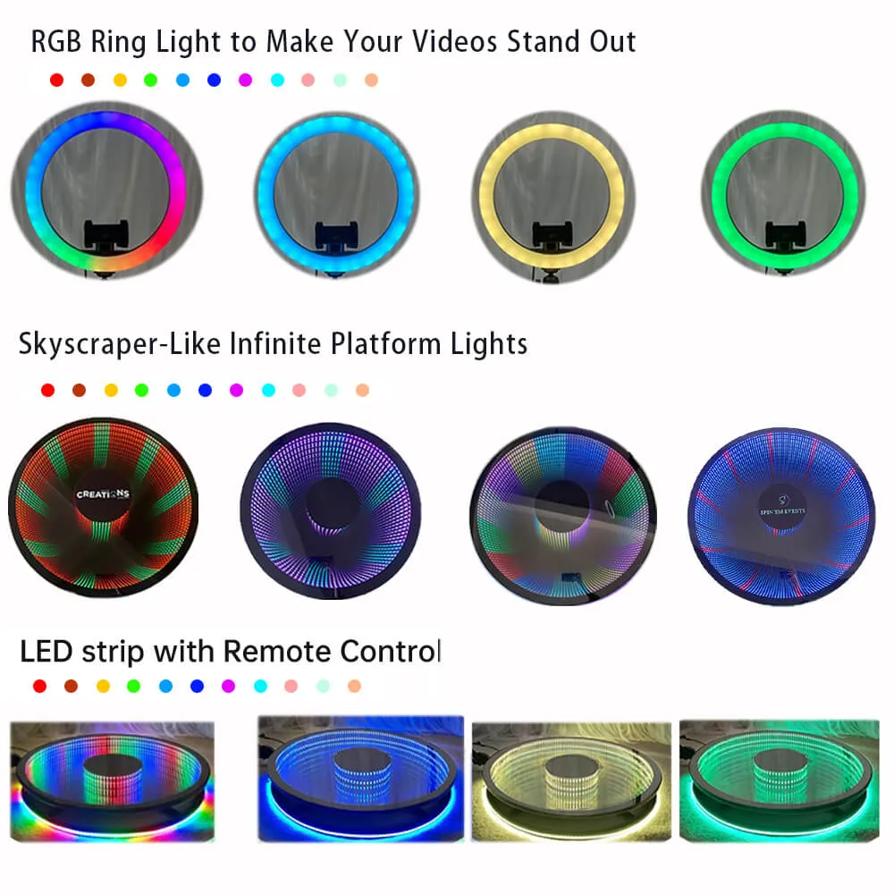 GO360BOOTH Infinite LED 360 Photo Booth  Y4B 36"