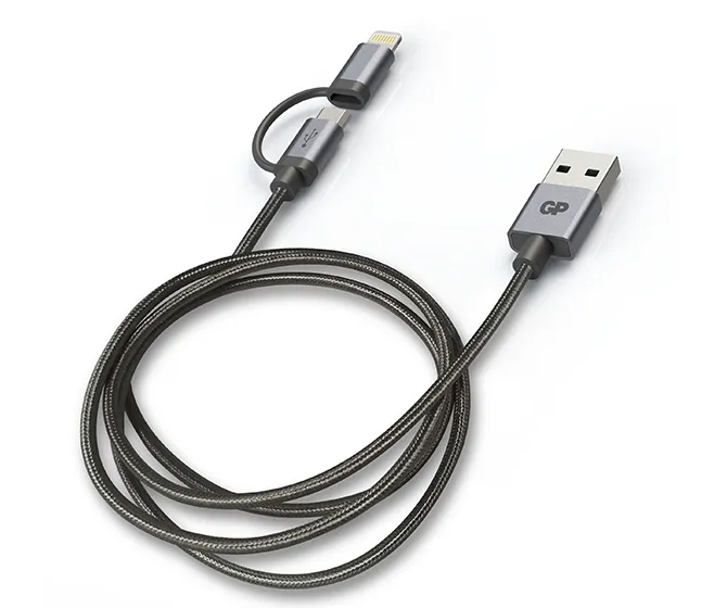 GP 1M 2-in-1 (Lightning / Micro-USB) Charge & Sync Cable - CB18