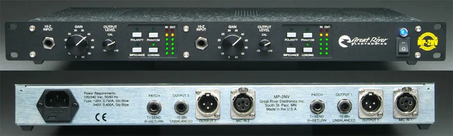 Great River Electronics MP-2NV Two-Channel Mic Preamp