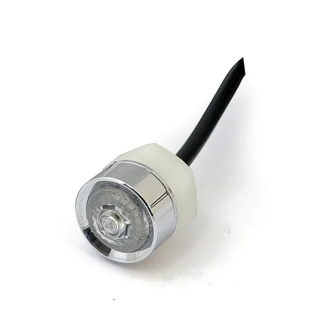 HIGHSIDER 203-216 LED Indicator "MONO" Clear Lens with E-Mark - Chrome
