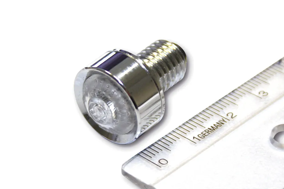 HIGHSIDER 203-216 LED Indicator "MONO" Clear Lens with E-Mark - Chrome