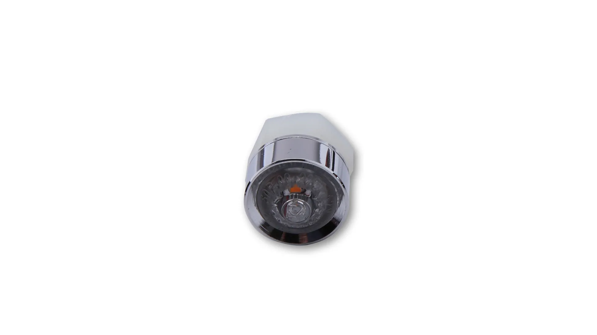 HIGHSIDER 203-216 LED Indicator "MONO" Clear Lens with E-Mark - Chrome