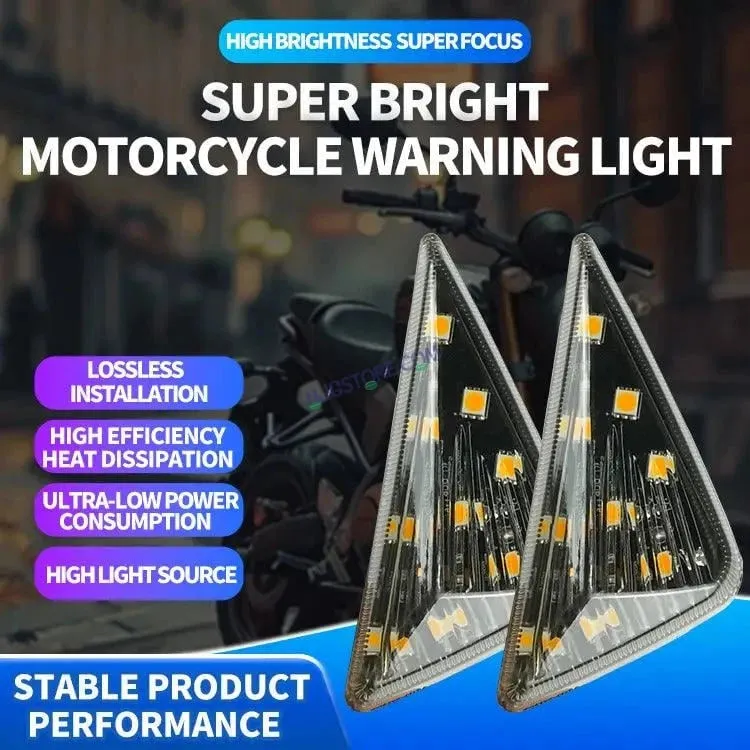 HJG R15 Indicator Waterproof Flexible Blinker Bright LED Indicators Universal For All Bike Models Motorcycle Turn Signal Lights HJG Indicator with DRL R15 Indicator