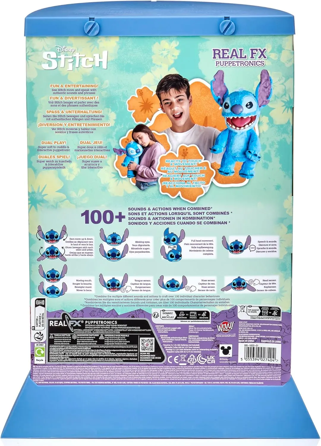 Interactive 18" Stitch Plush