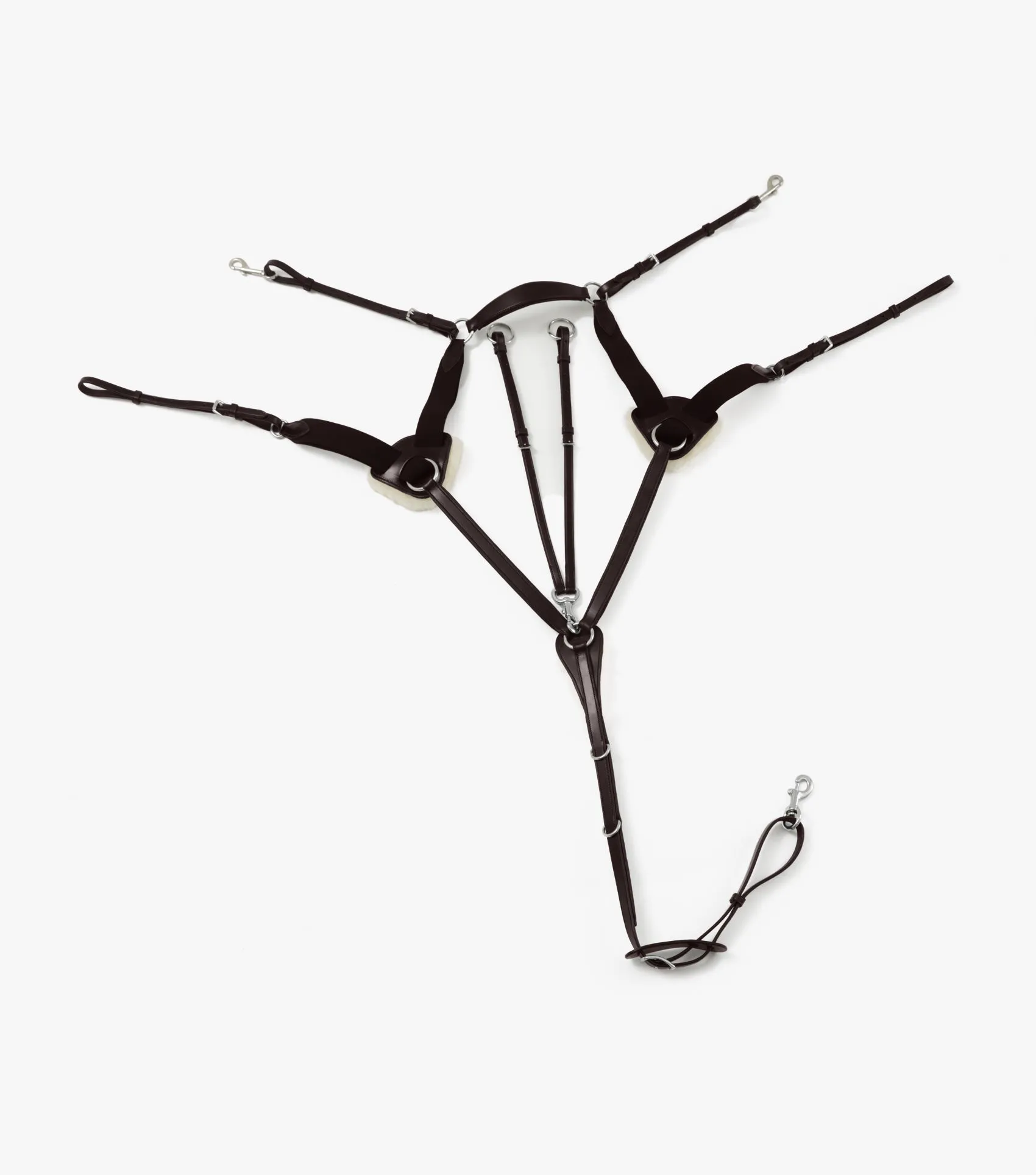 Invorio 5 Point Breastplate Brown