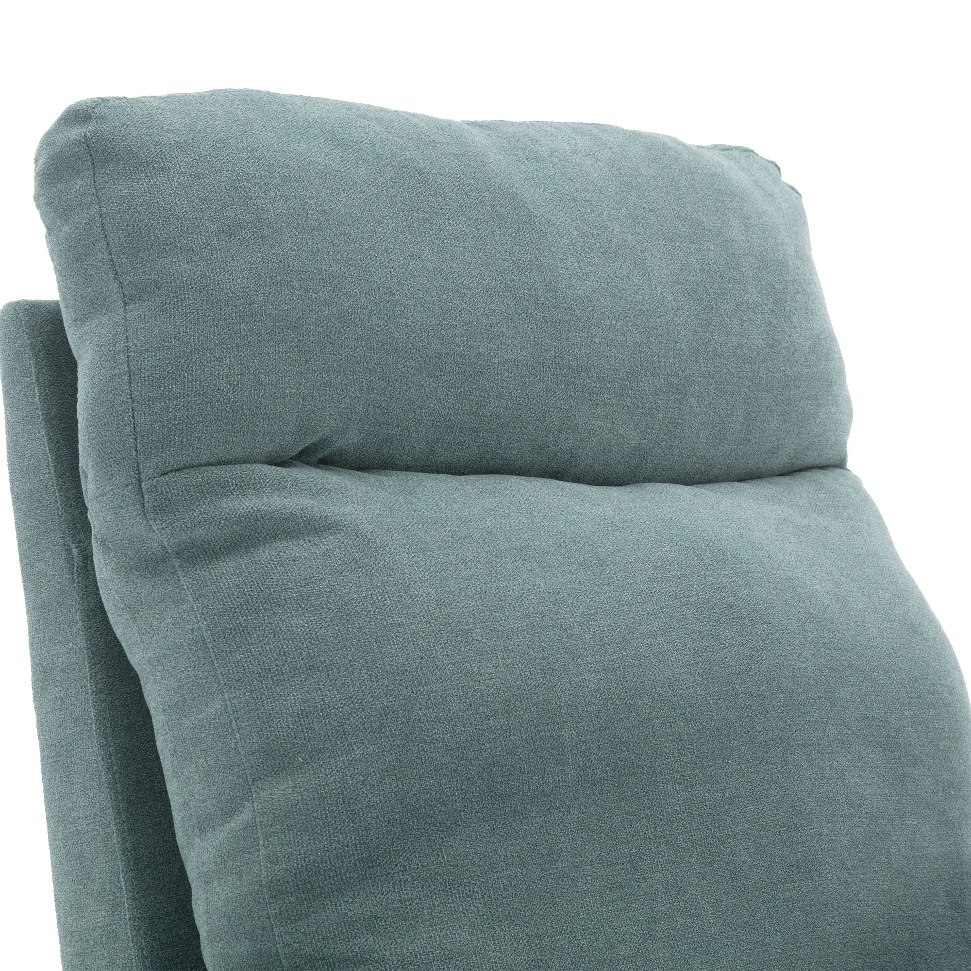 JiaDa Upholstered Swivel Glider.Rocking Chair for Nursery in Light Blue.Modern Style One Left Bag