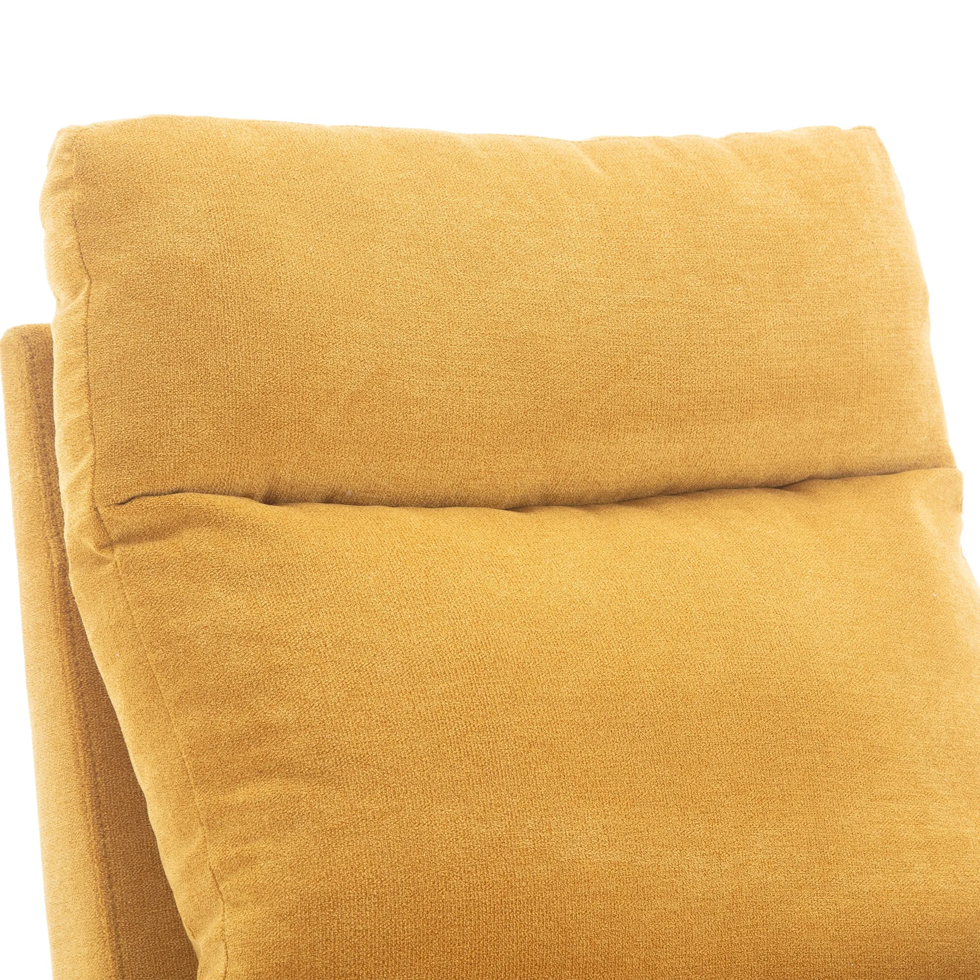 JiaDa Upholstered Swivel Glider.Rocking Chair for Nursery in Yellow.Modern Style One Left Bag