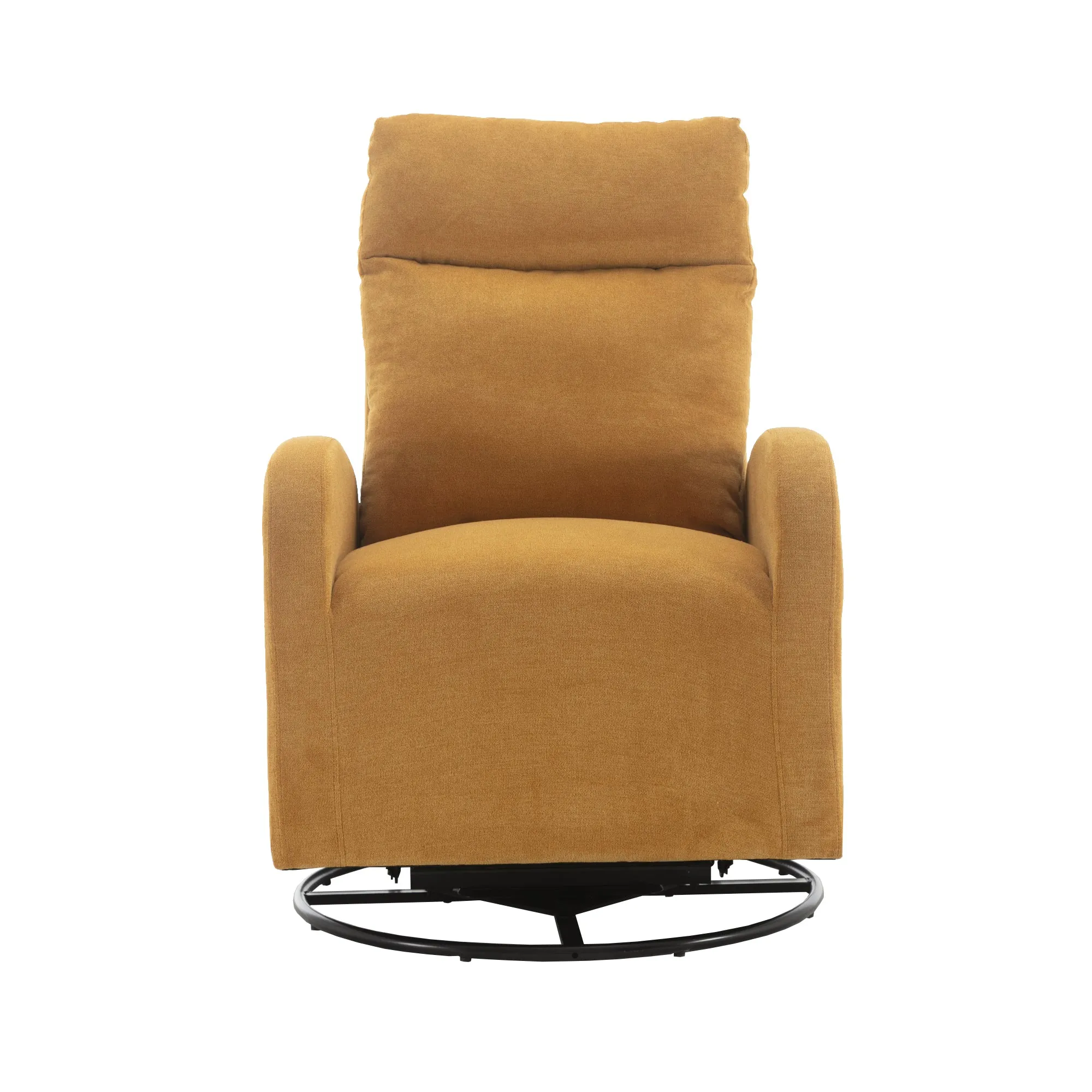 JiaDa Upholstered Swivel Glider.Rocking Chair for Nursery in Yellow.Modern Style One Left Bag