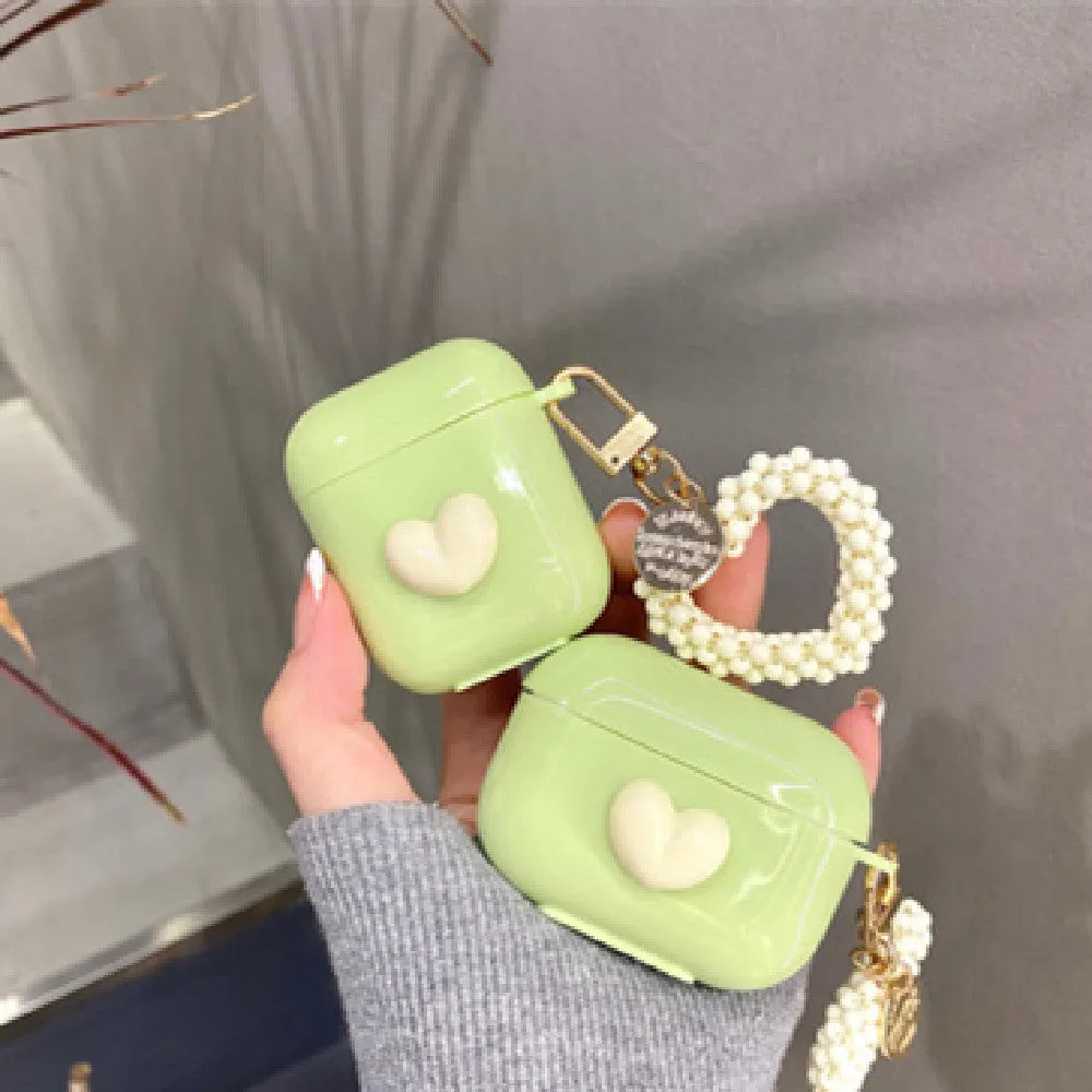 Kawaii Heart & Kitten Airpod Cases