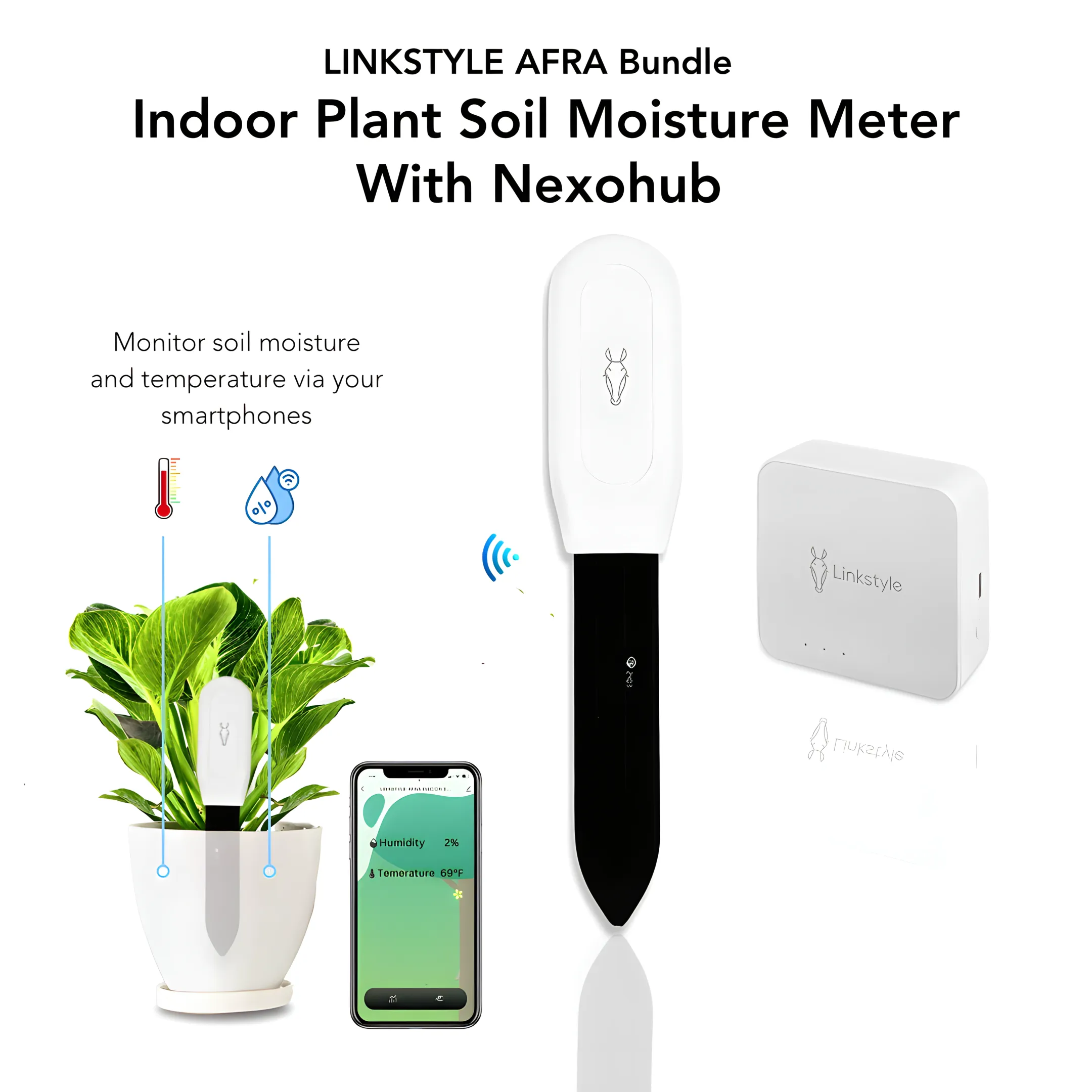 LINKSTYLE AFRA Indoor Smart Soil Sensor