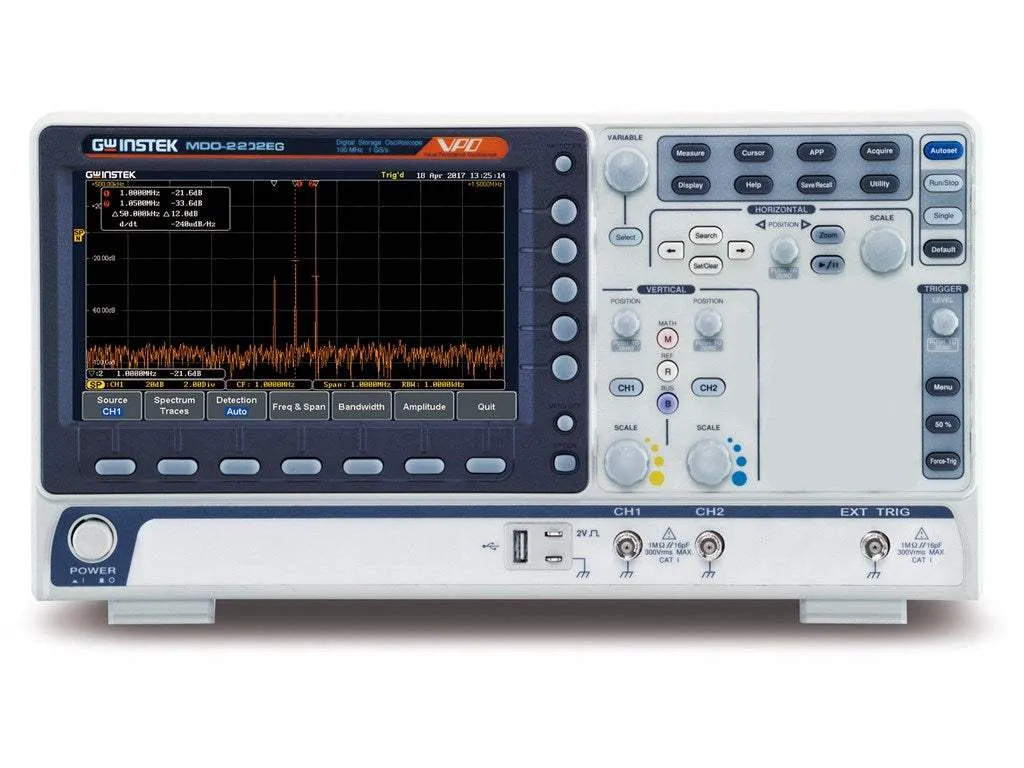 MDO-2202EG Instek Mixed Domain Oscilloscope New