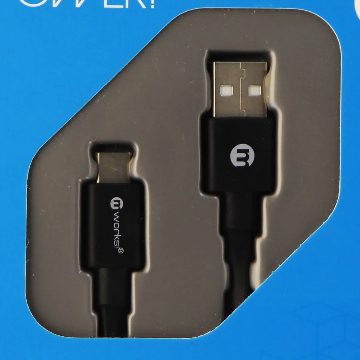 mWorks! ( 21165 ) 6Ft Sync and Charge Cable for USB-C Devices - Black
