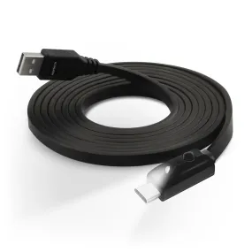 Naztech LED USB-A to USB-C 2.0 Charge/Sync Cable 6ft Black