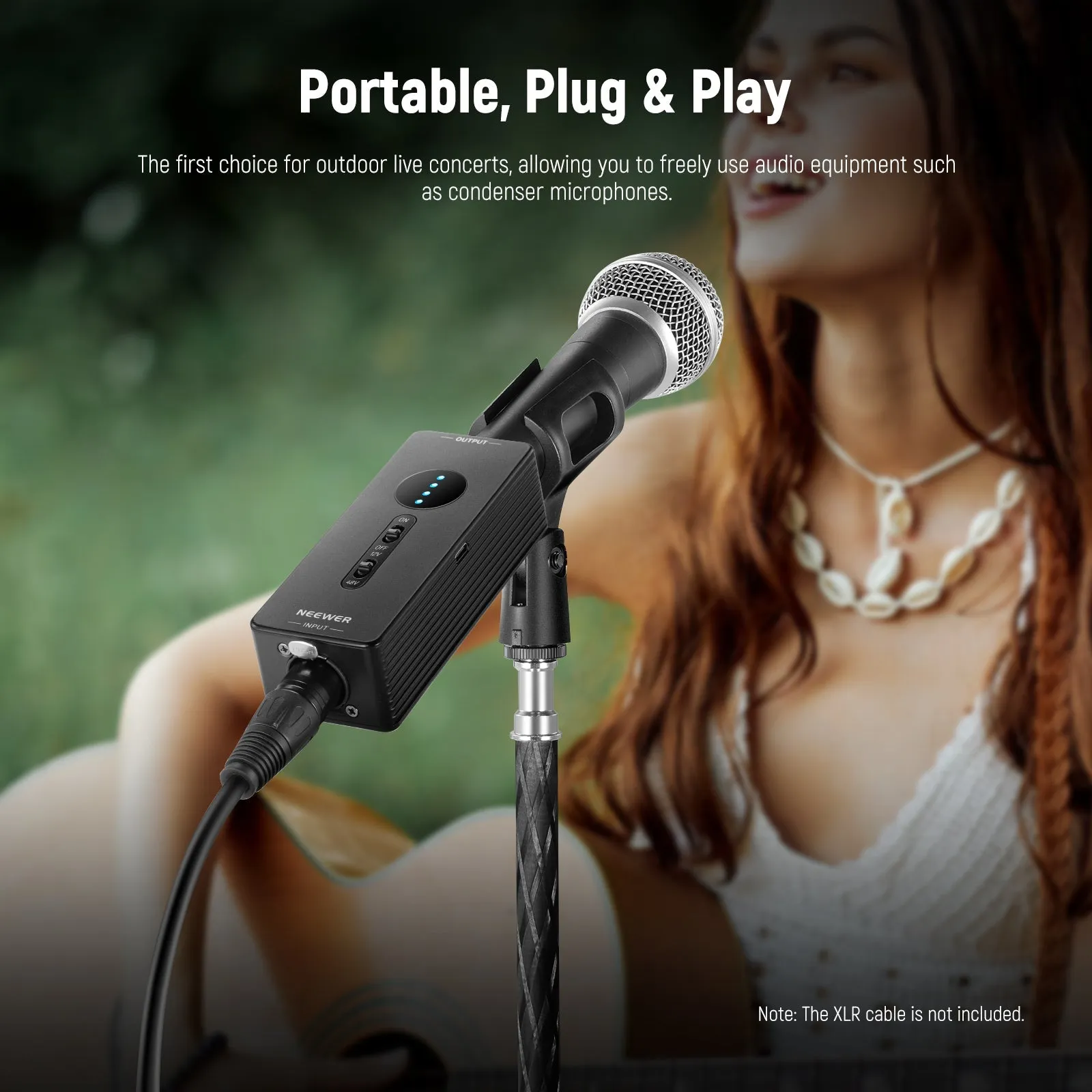 NEEWER PP1 Phantom Power Convertible 48V/12V Output