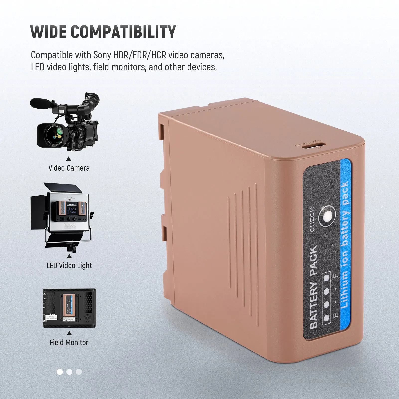 NEEWER TP-F970 NP-F970 Replacement Battery For Sony