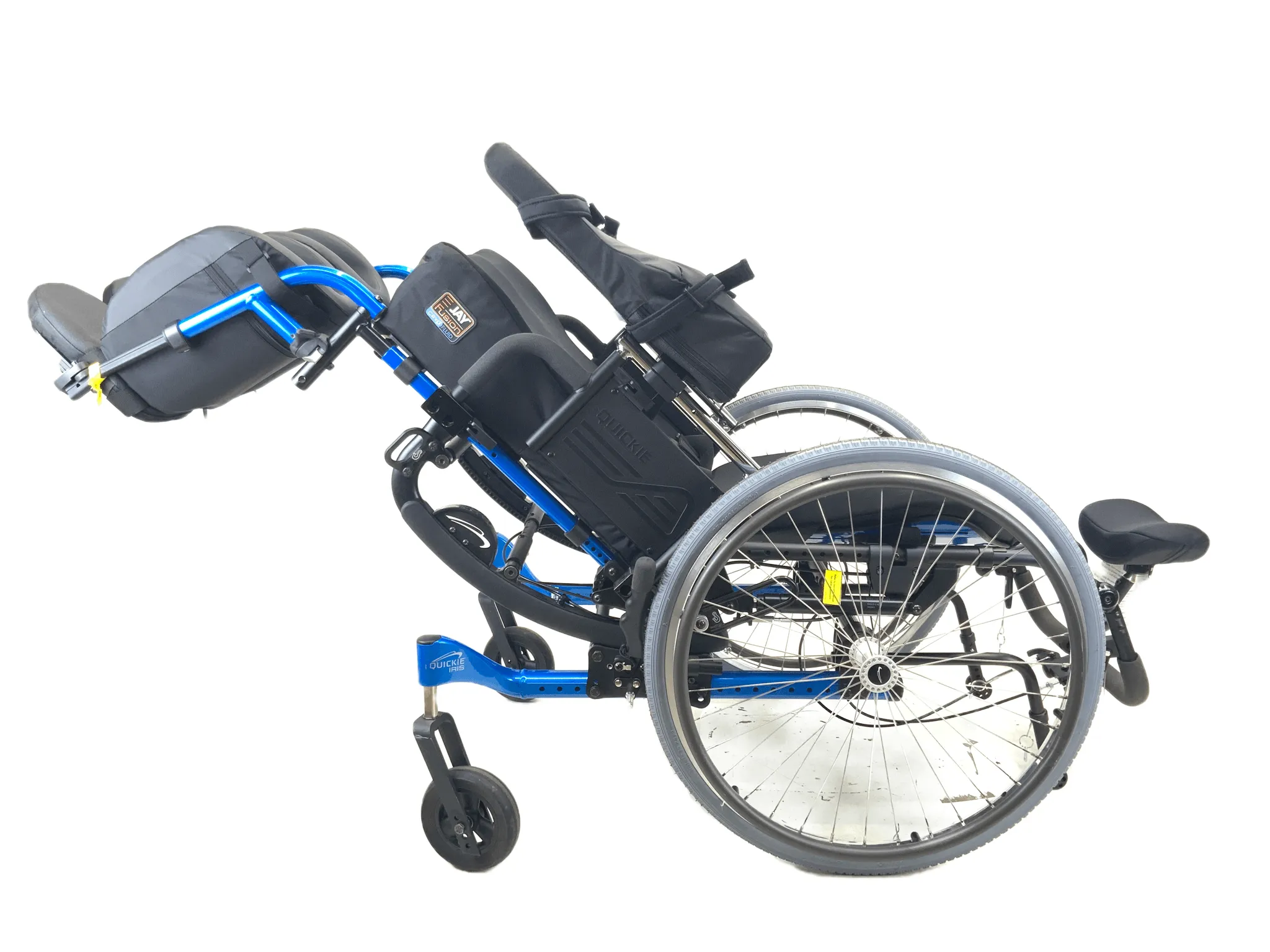 New Quickie Iris Tilt-In-Space Manual Wheelchair | 17"x 21" Seat | Reclining Backrest | Arm Troughs & Foot Box