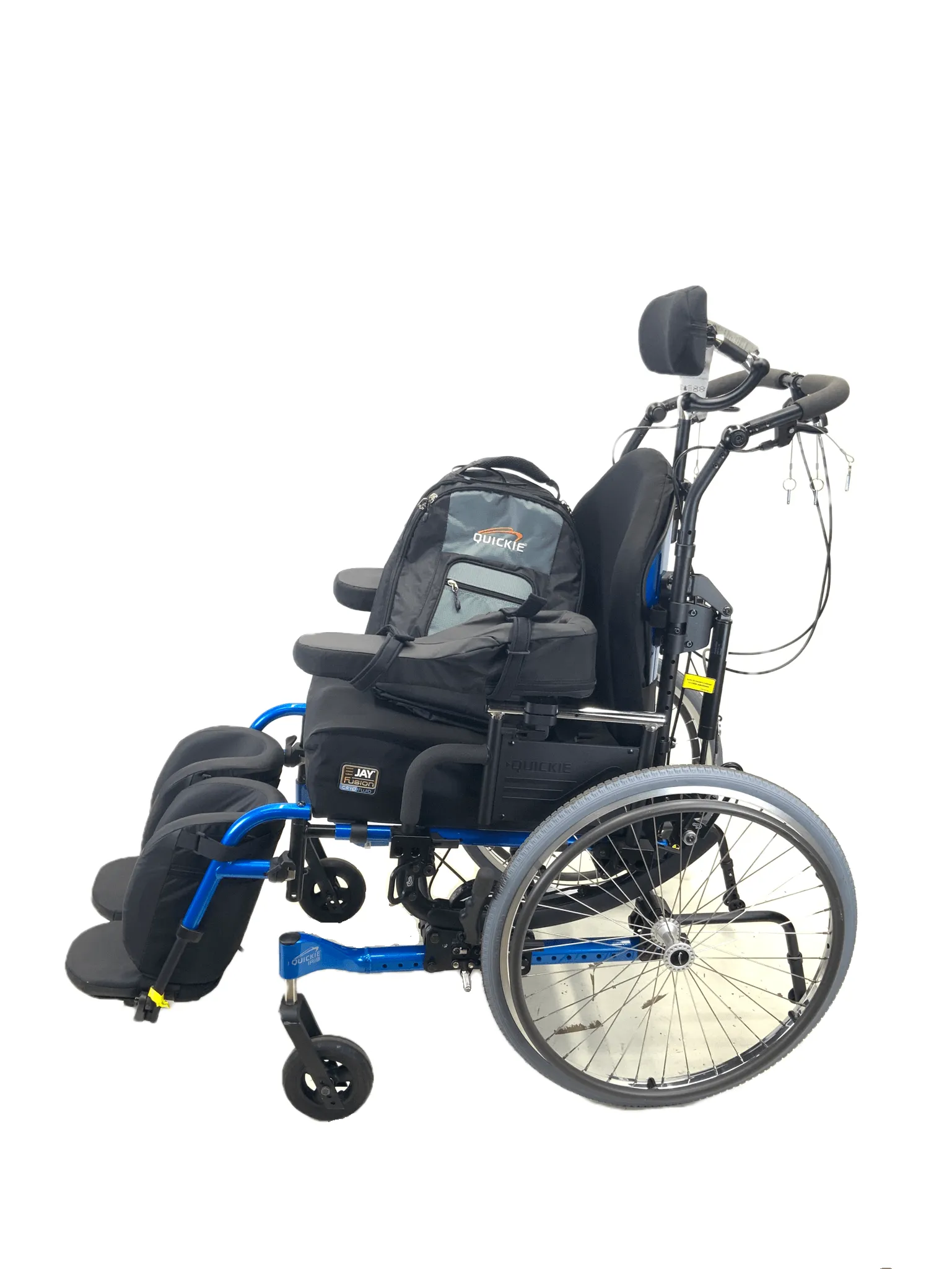 New Quickie Iris Tilt-In-Space Manual Wheelchair | 17"x 21" Seat | Reclining Backrest | Arm Troughs & Foot Box