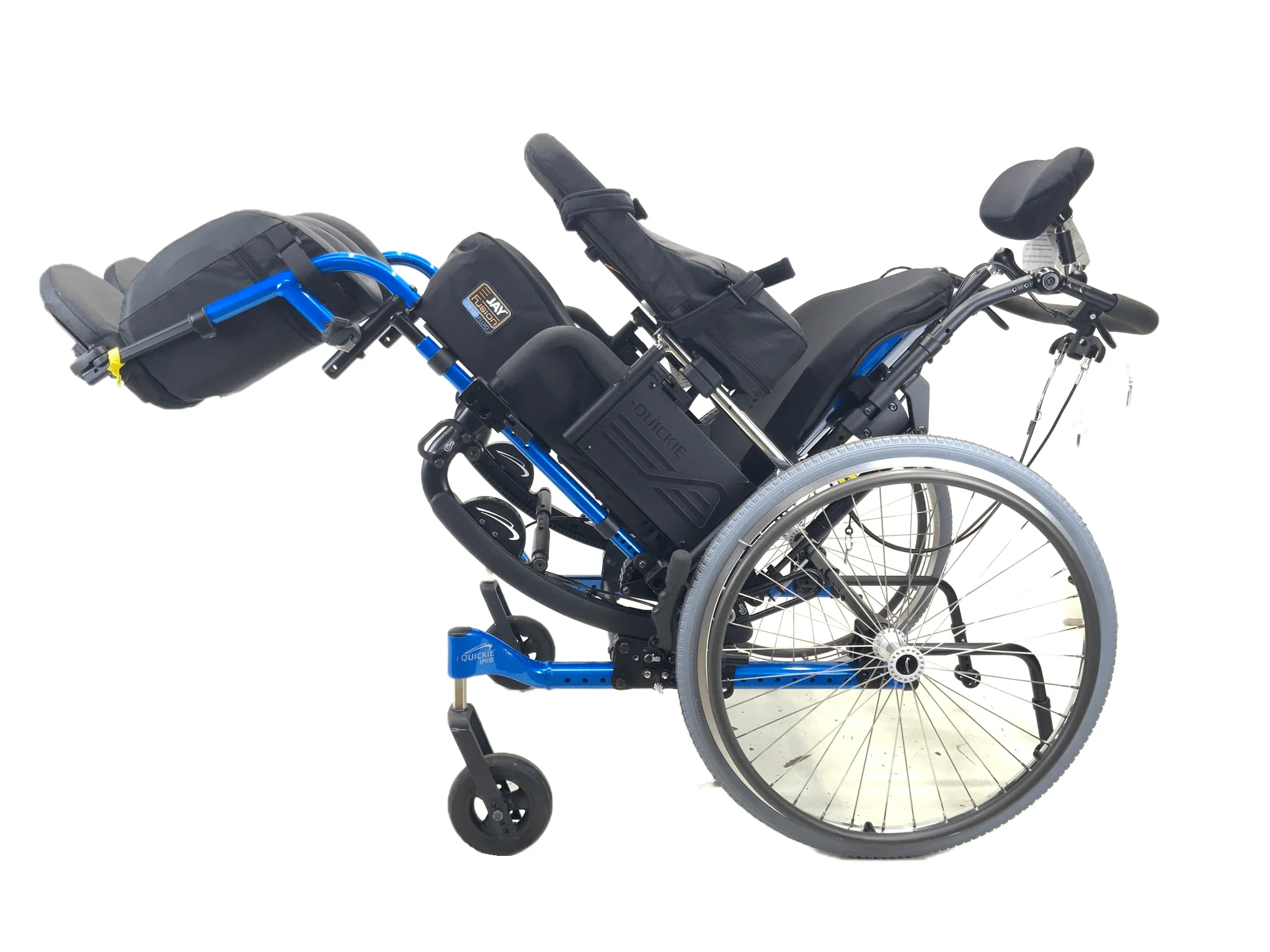 New Quickie Iris Tilt-In-Space Manual Wheelchair | 17"x 21" Seat | Reclining Backrest | Arm Troughs & Foot Box