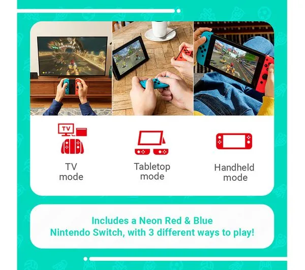 NINTENDO Switch Neon Red & Blue Sports & Nintendo Switch Online 12 Month Membership