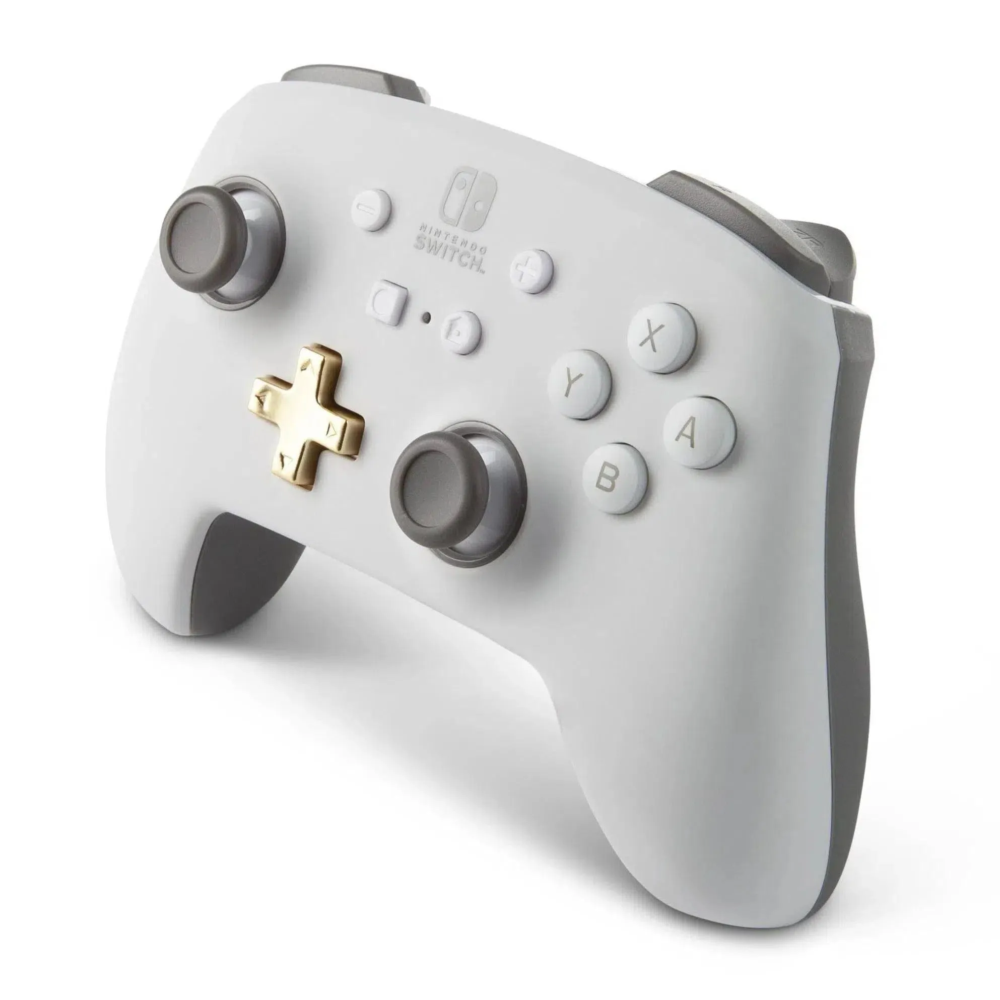 Nintendo Switch Wireless Controller (White) - PowerA - Enhanced Edition