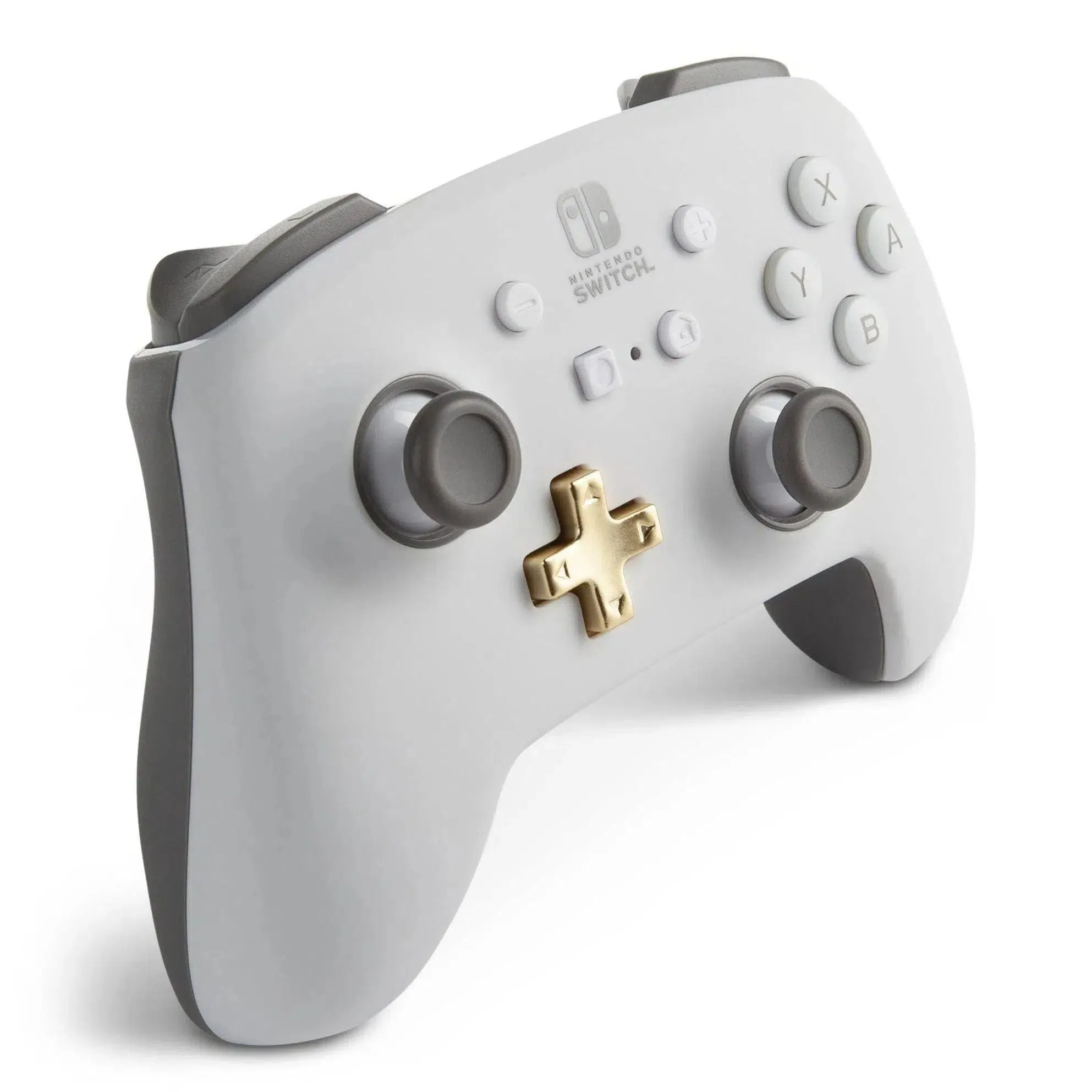 Nintendo Switch Wireless Controller (White) - PowerA - Enhanced Edition