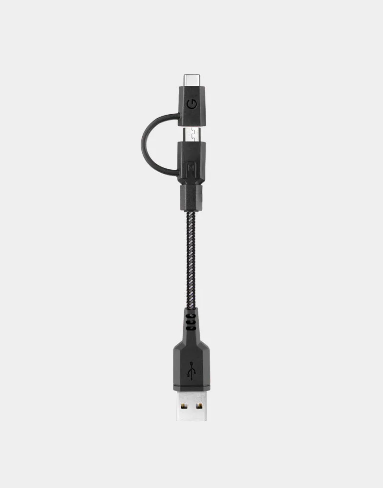 NyloTough 2-in-1 USB-C   Micro-USB 18CM