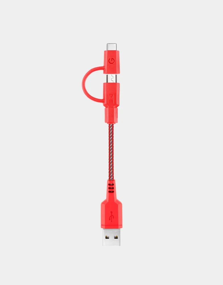 NyloTough 2-in-1 USB-C   Micro-USB 18CM