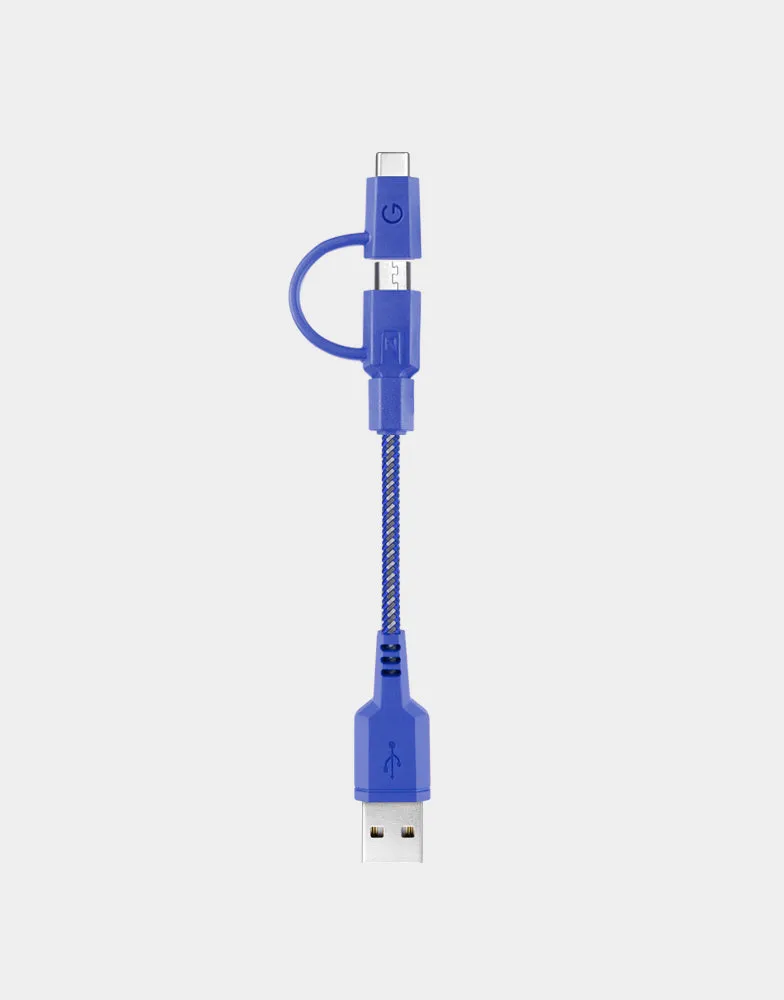 NyloTough 2-in-1 USB-C   Micro-USB 18CM