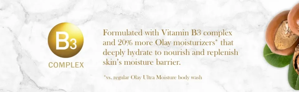 Olay Ultra Moisture Plus with Shea butter, vitamins B3, B5 & E, Body Wash 23.6 oz