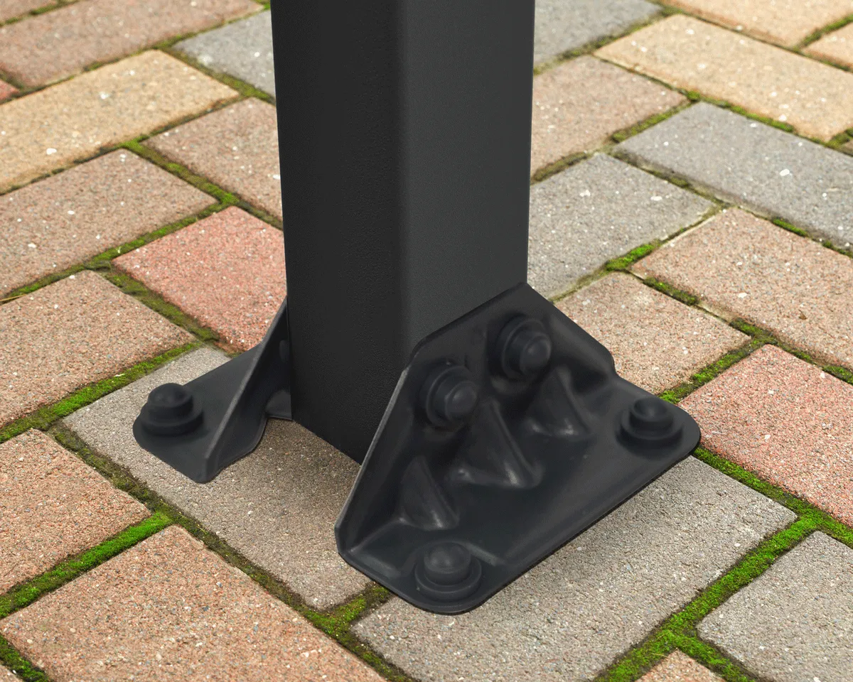 Olympia™ Patio Cover ~10 ft. x 28 ft. Grey Frame Bronze Panels | Palram-Canopia