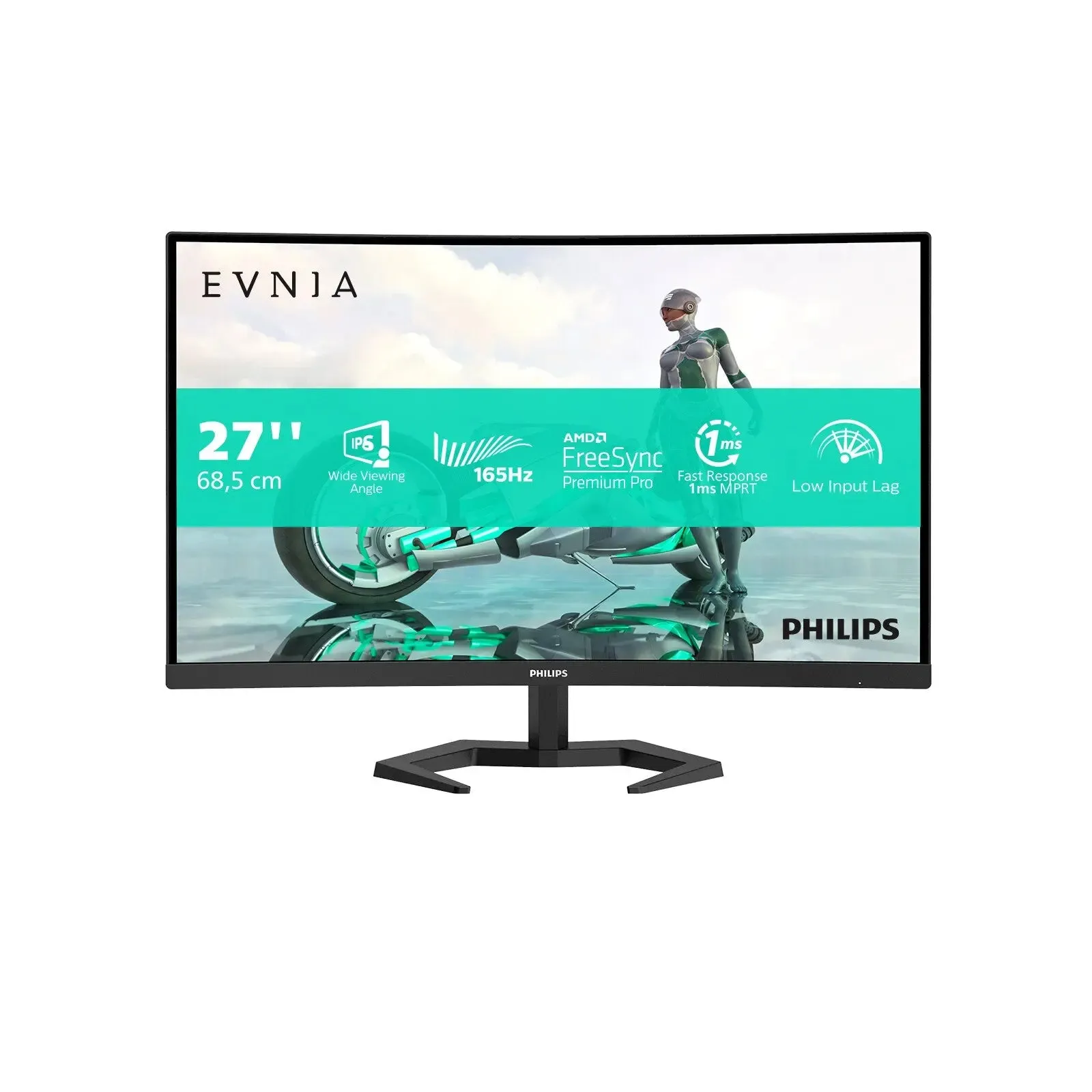 Philips Evnia 27M1N3200ZS/00 27" Gaming Monitor - Full HD- 165Hz - 1ms - IPS- FreeSync Premium