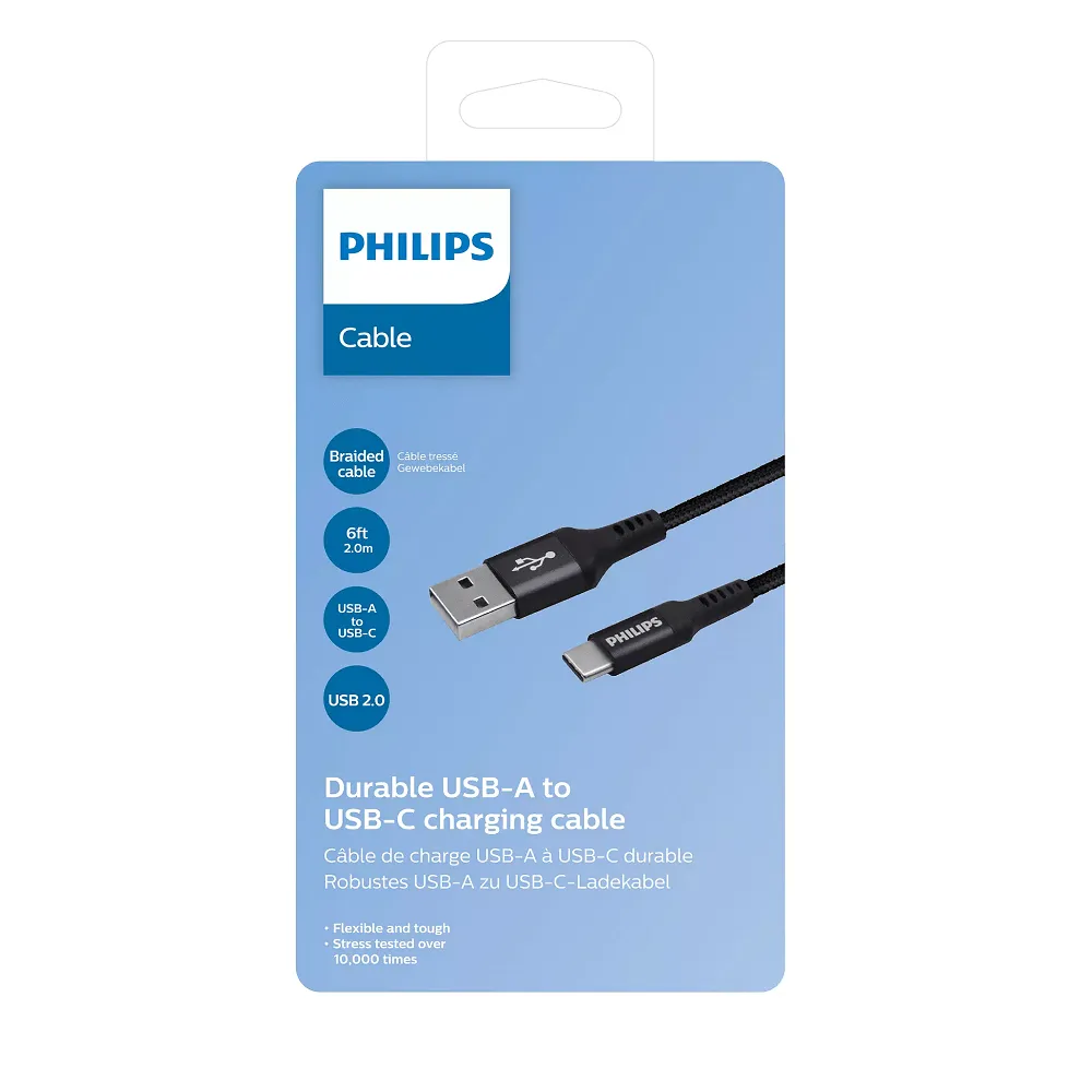 PHILIPS USB A TO USB C CABLE - DLC5206A/00