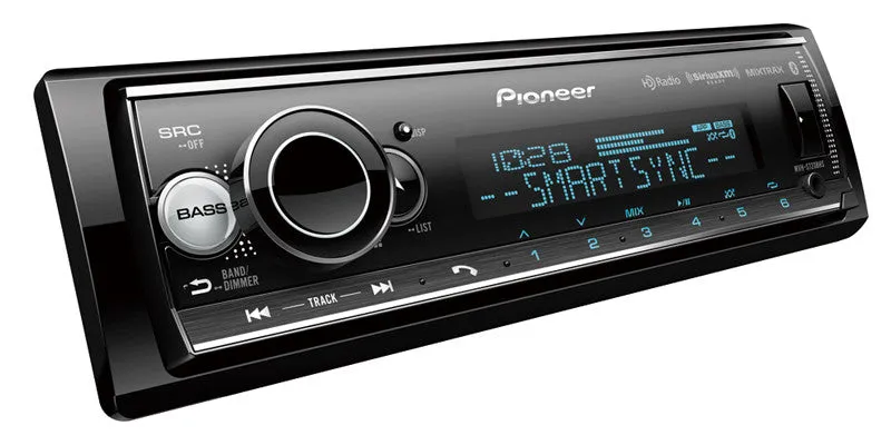 Pioneer MVH-S720BHS : DIN Size BT Mechless Stereo, HD-Radio SXM