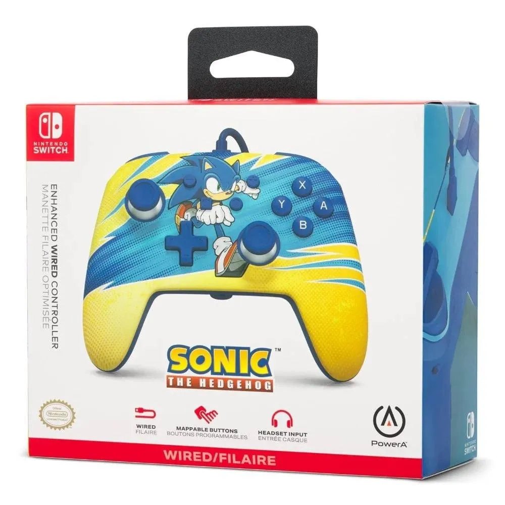 PowerA Enhanced Wired Controller For Nintendo Switch Sonic Boost