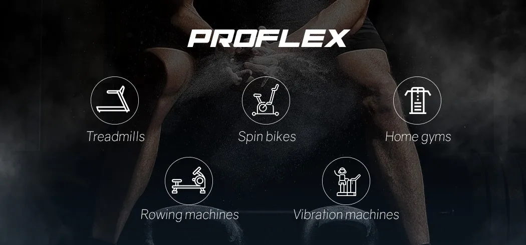 PROFLEX Electric Treadmill Auto Incline Foldable Run Machine 480MM Belt Home Gym Fitness Large