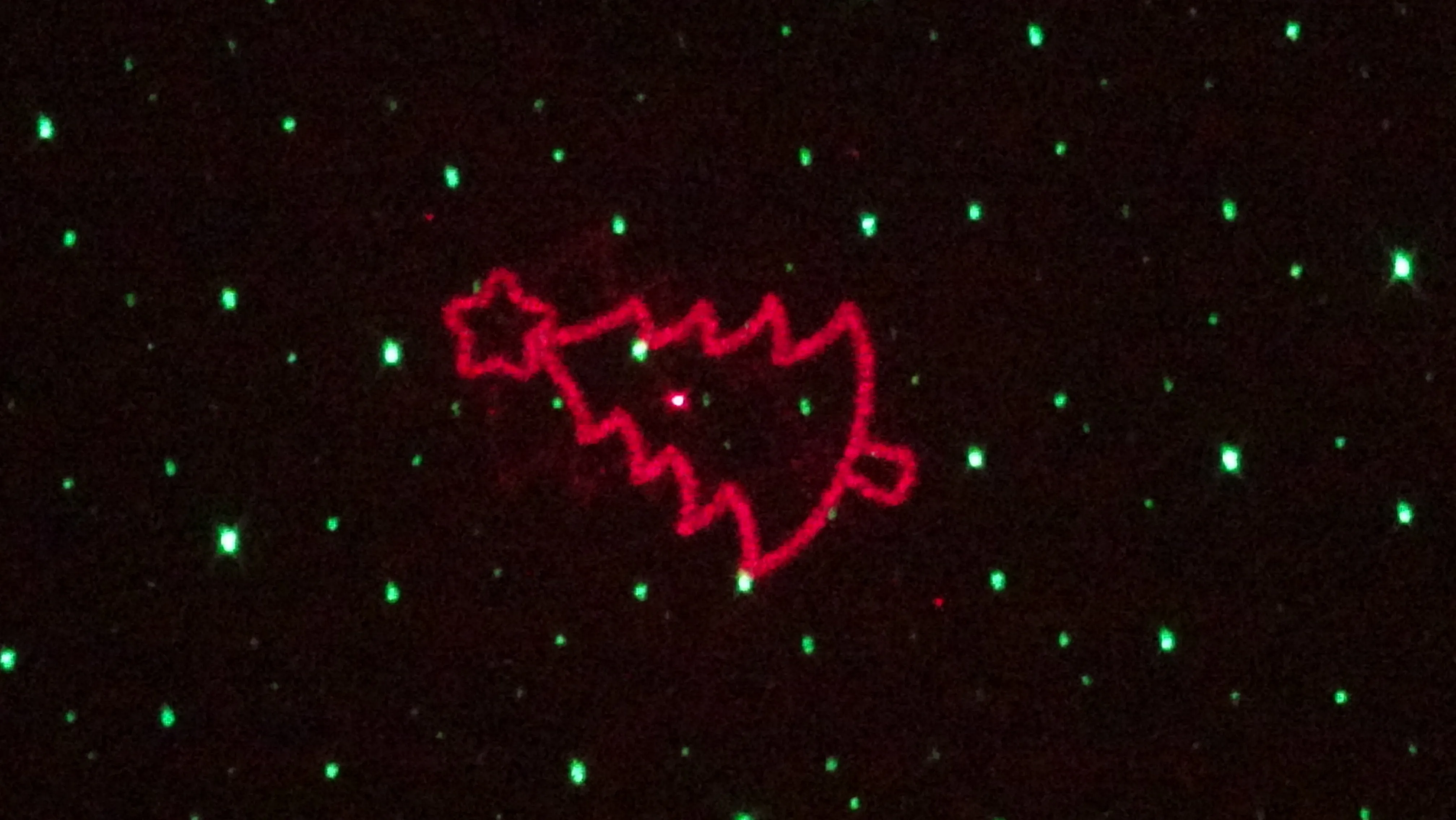 Red & Green Christmas Collage™ Laser Projector