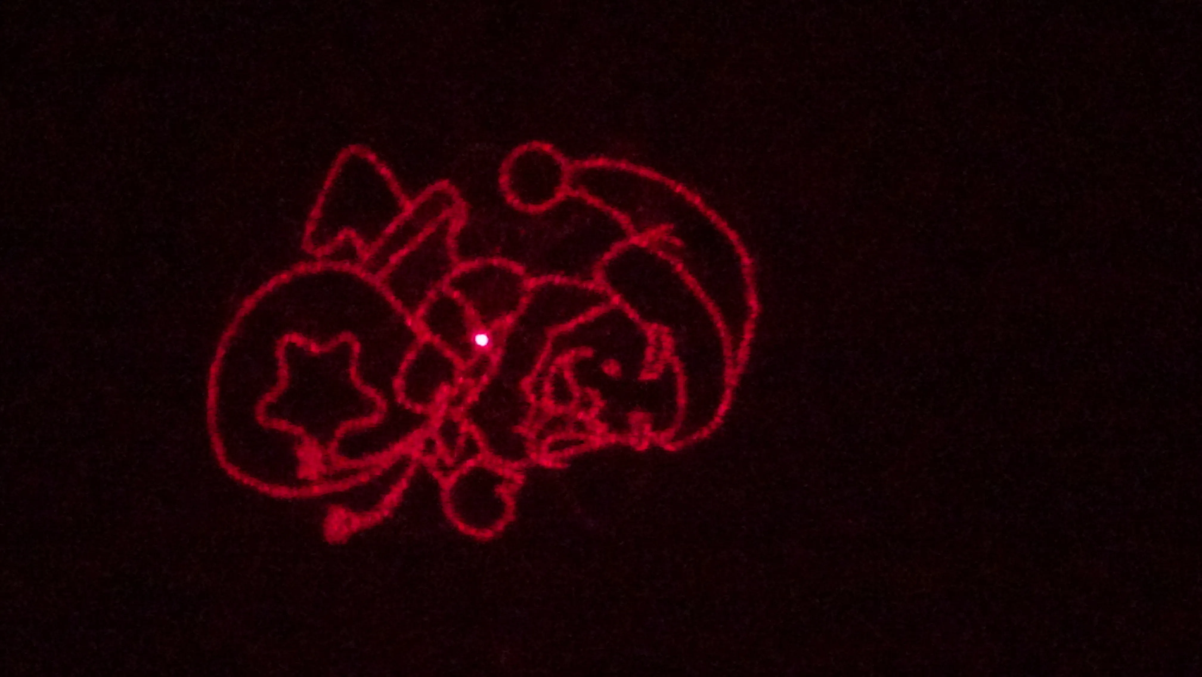 Red & Green Christmas Collage™ Laser Projector