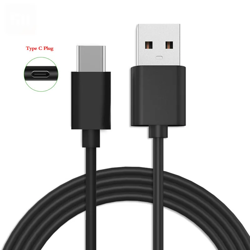 Redmi Mi Note 8 Pro Type C Charge And Sync Cable-1.2 M-Black