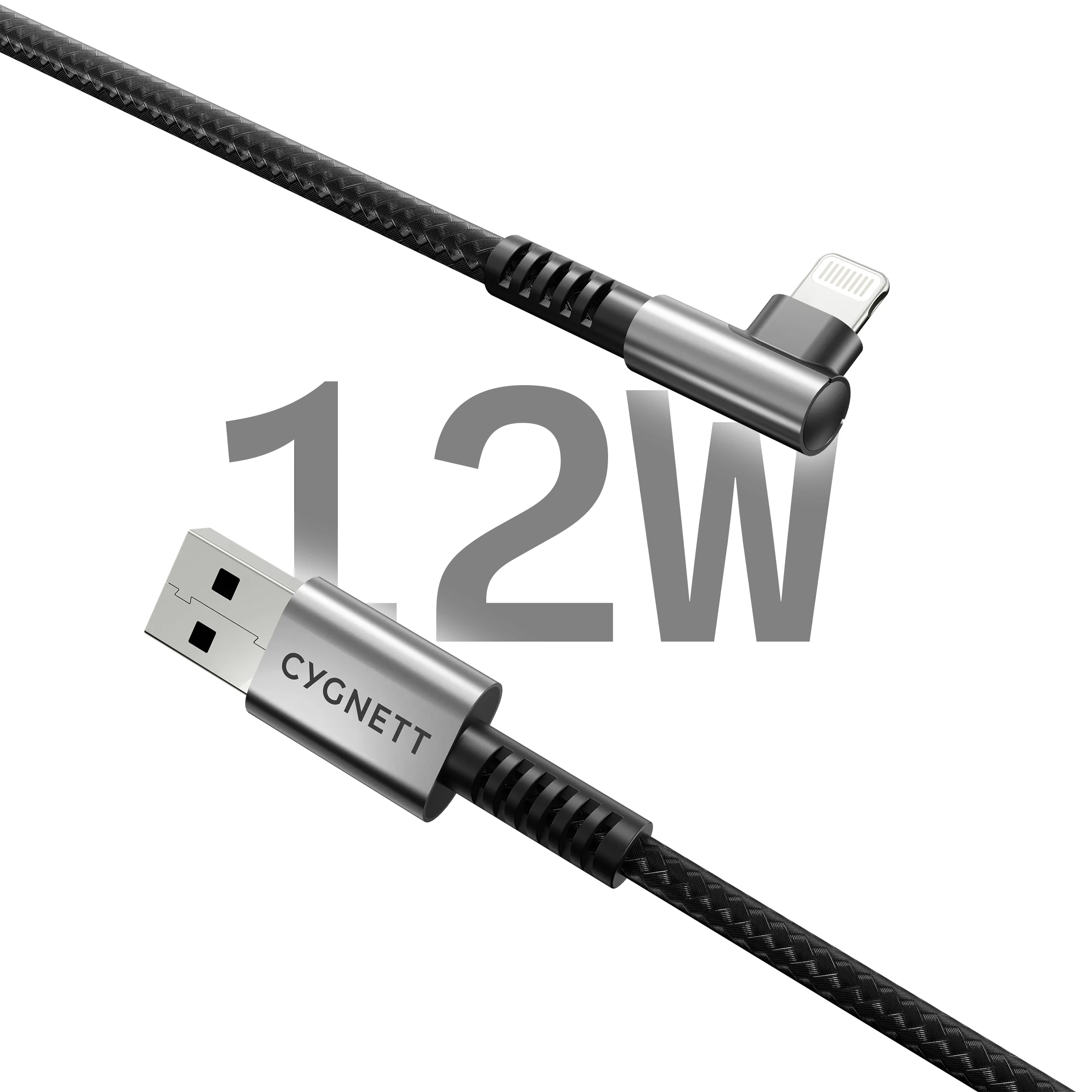 Right Angle Lightning to USB-A Cable - 1M