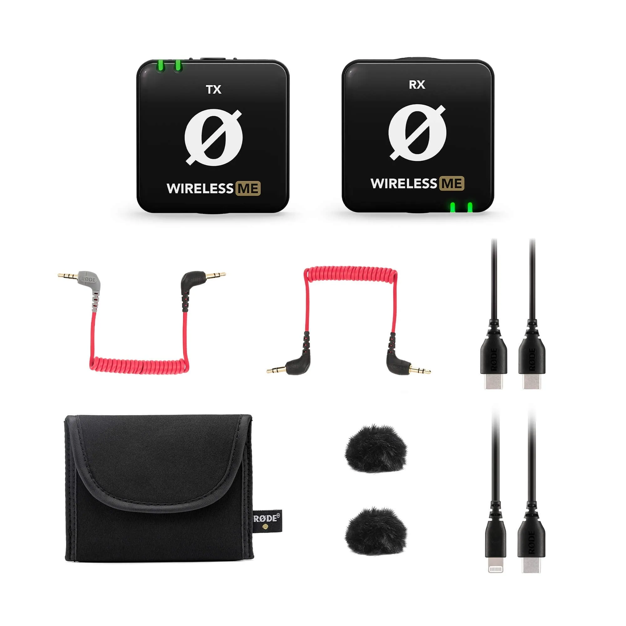 RODE WIRELESS ME 2 Person TX   TX   RX Omnidirectional Condenser Lavalier Microphone USB Type-C Dual Channel with 2.4Ghz Max 100m Range, GainAssist Technology, 7Hrs Battery Life for Interviews, Vlog and Reporting