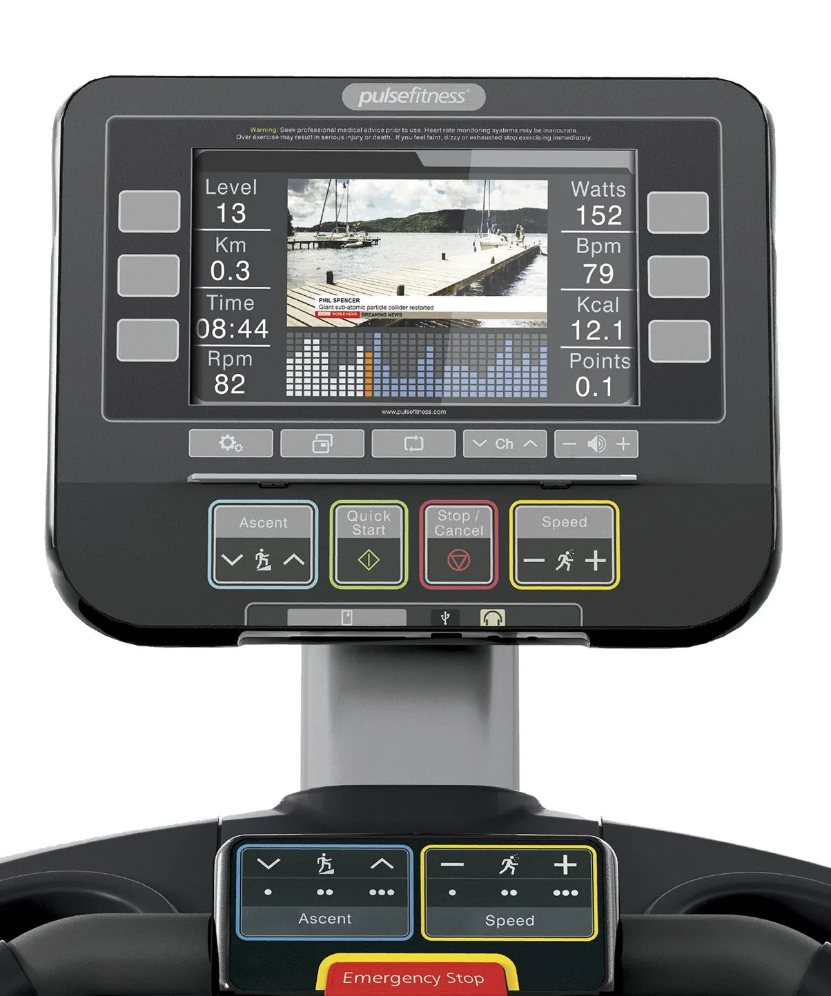 Run Series Club Line Treadmill with 10.1" Tactile Key Console